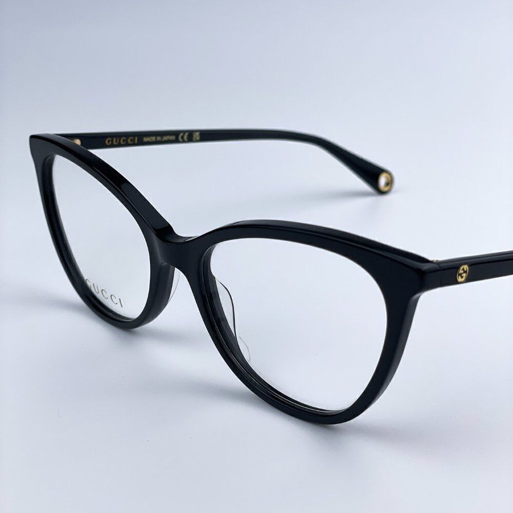 NEW Gucci GG1079O 001 Black Cat Eye Women Eyeglasses - Picture 6 of 14